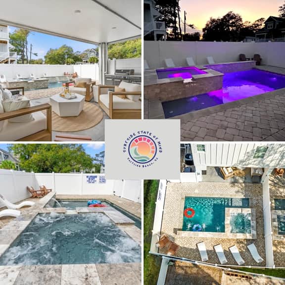 Modern 5BR | Luxe Pool + Spa | 2 min walk to Beach