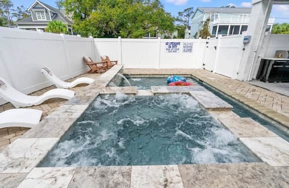 Modern 5BR | Luxe Pool + Spa | 2 min walk to Beach