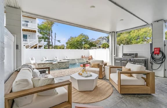 Modern 5BR | Luxe Pool + Spa | 2 min walk to Beach